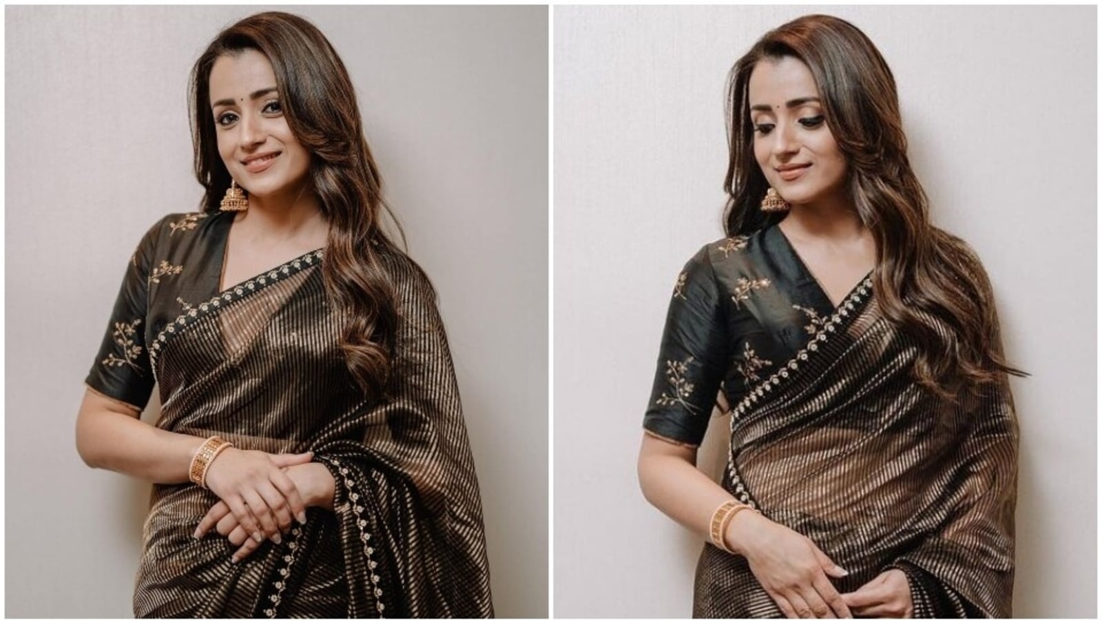 Trisha Krishnan's silk saree worth â‚¹26k for PS1 promotions deserves to be  in your Navratri closet: All pics here | Fashion Trends - Hindustan Times