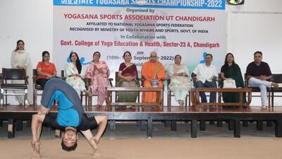 An orientation was organised for bachelor of education, post graduate diploma in yoga therapy and basic certificate course in yoga education was organised at the Government College of Yoga Education and Health. (HT File)