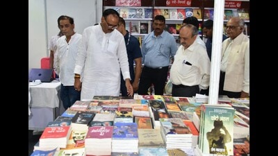 U.P. deputy CM Brajesh Pathak had inaugurated the book fair on September 23. (HT file)