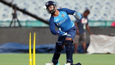 Dinesh Karthik during a practice session (ANI) Dinesh Karthik during a practice session (ANI)