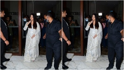 Aishwarya is busy giving us ethnic fashion goals with every snippet from her promotion diaries. (HT Photos/Varinder Chawla) Aishwarya is busy giving us ethnic fashion goals with every snippet from her promotion diaries. (HT Photos/Varinder Chawla)
