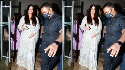 Aishwarya wore her tresses open in straight locks as she aced the ethnic look to perfection. (HT Photos/Varinder Chawla) Aishwarya wore her tresses open in straight locks as she aced the ethnic look to perfection. (HT Photos/Varinder Chawla)