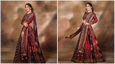 Madhuri Dixit earlier left fans spellbound with her latest photoshoot pictures in a multi-coloured lehenga set. (Instagram/@madhuridixitnene) Madhuri Dixit earlier left fans spellbound with her latest photoshoot pictures in a multi-coloured lehenga set. (Instagram/@madhuridixitnene)