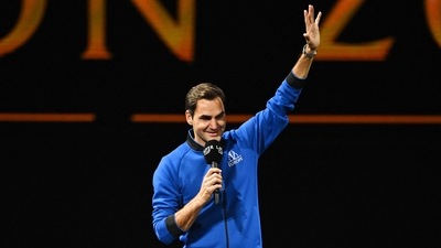 Federer gave a rather emotional speech after the match.&nbsp; (REUTERS)