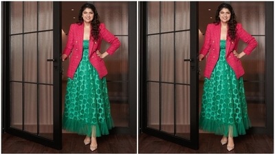 Meanwhile, Anshula's post garnered compliments from her followers on social media. Her dad, Boney Kapoor, commented, "My pretty pretty genius bachha, you are my most beautiful, precious bachha, with an amazing Will power. Looking lovely." Bhumi Pednekar dropped fire emoticons. A netizen wrote, "Killing it [fire emoji]." What do you think of her outfit?&nbsp; (Instagram)