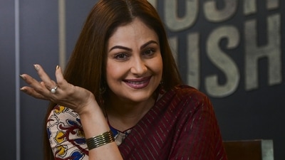 Ayesha Jhulka poses for pictures during a promotion of her Hindi web series Hush Hush in Mumbai. (AFP) Ayesha Jhulka poses for pictures during a promotion of her Hindi web series Hush Hush in Mumbai. (AFP)