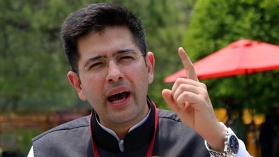 (File) Aam Aadmi Party (AAP) Rajya Sabha MP Raghav Chadha on Friday tweeted on Punjab assembly session. (Ayush Sharma) (File) Aam Aadmi Party (AAP) Rajya Sabha MP Raghav Chadha on Friday tweeted on Punjab assembly session. (Ayush Sharma)