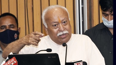 Rashtriya Swayamsevak Sangh (RSS) chief Mohan Bhagwat. (Amlan Paliwal) Rashtriya Swayamsevak Sangh (RSS) chief Mohan Bhagwat. (Amlan Paliwal)