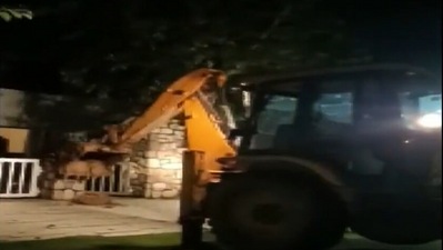 Demolition underway at a resort owned by BJP leader's son, Pulkit Arya, prime accused in murder of a 19-year-old woman, (ANI)