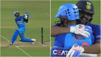 Dinesh Karthik with Rohit Sharma (Hotstar) Dinesh Karthik with Rohit Sharma (Hotstar)