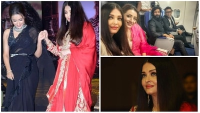 Trisha and Aishwarya Rai in Hyderabad during Ponniyin Selvan I promotions. Trisha and Aishwarya Rai in Hyderabad during Ponniyin Selvan I promotions. 