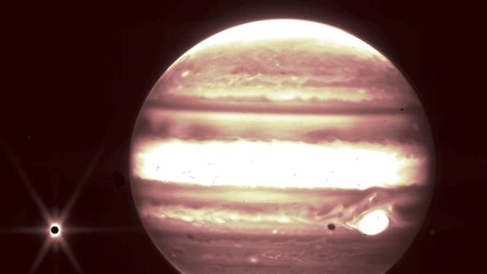 Jupiter's opposition occurs every 13 months.(NASA Webb Instagram)