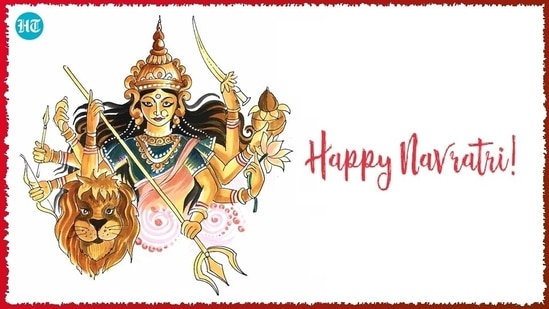 The nine-day festival of Navratri celebrates the victory of good over evil.&nbsp;(HT Photo)