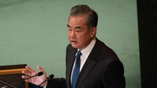 Chinese foreign minister Wang Yi addresses the 77th session of the United Nations General Assembly at UN headquarters in New York City. (AFP) Chinese foreign minister Wang Yi addresses the 77th session of the United Nations General Assembly at UN headquarters in New York City. (AFP)