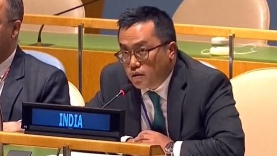 Indian diplomat Mijito Vinito reminded Pakistan to introspect before levelling false allegations against India.(ANI )