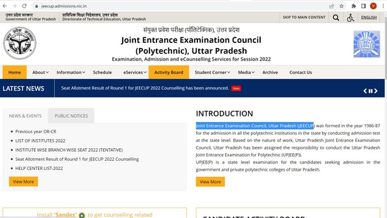 JEECUP Counseling round 4 registration begins on September 25