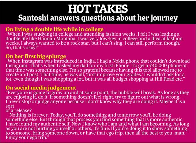 Santoshi on her social media journey Santoshi on her social media journey