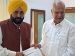 Punjab chief minister Bhagwant Mann with governor Banwarilal Purohit in Chandigarh. (HT file photo) Punjab chief minister Bhagwant Mann with governor Banwarilal Purohit in Chandigarh. (HT file photo)