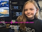 The image shows Isabella who connected with a Nasa astronaut aboard ISS using her father's ham radio. (Twitter/@ISS_Research)