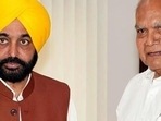 Punjab CM Bhagwant Mann with Governor Banwarilal Purohit. (HT File Photo) Punjab CM Bhagwant Mann with Governor Banwarilal Purohit. (HT File Photo)