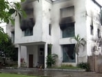 The Vanantara resort of Rishikesh was allegedly set fire by angry locals on Saturday. The government ordered the demolition of the resort on Friday night. (ANI) The Vanantara resort of Rishikesh was allegedly set fire by angry locals on Saturday. The government ordered the demolition of the resort on Friday night. (ANI)