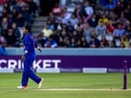 India's Deepti Sharma runs out England's Charlie Dean to win the third women's one-day international(AP) India's Deepti Sharma runs out England's Charlie Dean to win the third women's one-day international(AP)