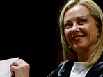 Italy Elections: Leader of Brothers of Italy Giorgia Meloni votes at a polling station during the snap election in Rome, Italy.