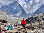 Healing Himalayas Foundation Founder Pradeep Sangwan. The foundation works to clear the Himalayas of the waste left behind by tourists.&nbsp;(PTI)