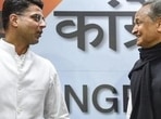File photo of Rajasthan CM Ashok Gehlot with his former deputy Sachin Pilot.&nbsp;(HT_PRINT)