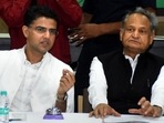 Congress leader Sachin Pilot and Rajasthan CM Ashok Gehlot.(PTI file) Congress leader Sachin Pilot and Rajasthan CM Ashok Gehlot.(PTI file)