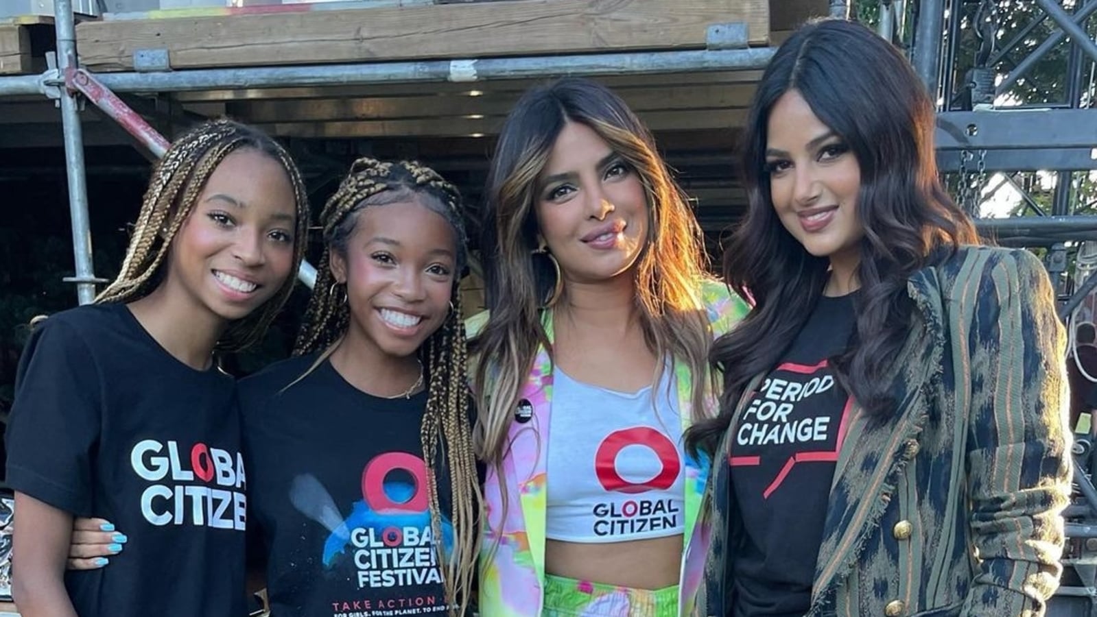 Harnaaz Sandhu poses with Priyanka Chopra at Global Citizen Festival: ‘Couldn’t have asked for us to meet another way’