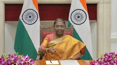 President Droupadi Murmu will inaugurate the Dasara festival at Chamundi Hills in Mysuru on Monday. (Agencies)