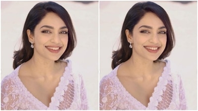 Sobhita decked up in nude eyeshadow, black winged eyeliner, mascara-laden eyelashes, drawn eyebrows and a shade of nude lipstick. (Instagram/@sobhitad) Sobhita decked up in nude eyeshadow, black winged eyeliner, mascara-laden eyelashes, drawn eyebrows and a shade of nude lipstick. (Instagram/@sobhitad)
