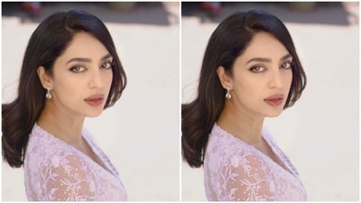 Sobhita minimally accessorised her look for the day in diamond earrings from the shelves of Kishan Das Jewellery. (Instagram/@sobhitad) Sobhita minimally accessorised her look for the day in diamond earrings from the shelves of Kishan Das Jewellery. (Instagram/@sobhitad)