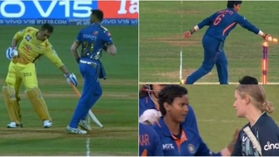 Monty Panesar shares old clip of MS Dhoni amid 'Mankad' debate (Twitter) Monty Panesar shares old clip of MS Dhoni amid 'Mankad' debate (Twitter)