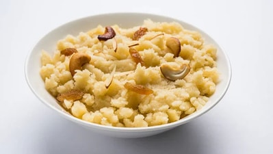 Navratri 2022 special suji halwa recipe: Delectable suji halwa to try on this Navratri (depositphotos) Navratri 2022 special suji halwa recipe: Delectable suji halwa to try on this Navratri (depositphotos)