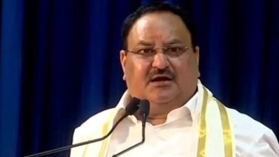 BJP national president JP Nadda in Kerala's Kottayam. (ANI)