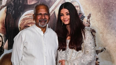 Ponniyin Selvan I director, screenwriter and producer Mani Ratnam poses for pictures with Aishwarya Rai in Mumbai. Aishwarya had made her film debut with Mani Ratnam's Iruvar and worked with him on Raavan and Guru as well. (AFP) (AFP) Ponniyin Selvan I director, screenwriter and producer Mani Ratnam poses for pictures with Aishwarya Rai in Mumbai. Aishwarya had made her film debut with Mani Ratnam's Iruvar and worked with him on Raavan and Guru as well. (AFP) (AFP)