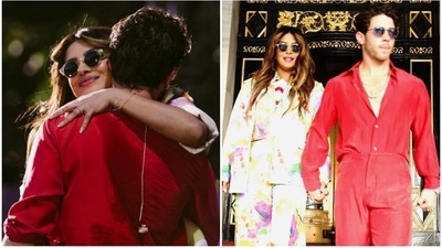 Priyanka Chopra and Nick Jonas at the Global Citizen Festival in NYC. (Instagram) Priyanka Chopra and Nick Jonas at the Global Citizen Festival in NYC. (Instagram)