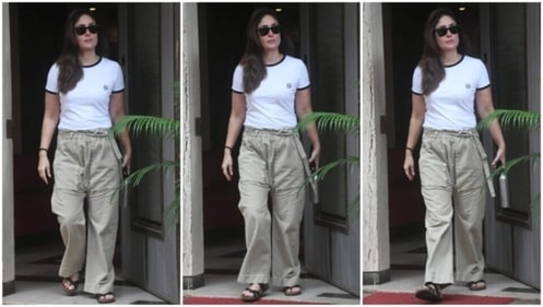 Kareena Kapoor clicked outside her home in Mumbai. (HT Photo/Varinder Chawla) Kareena Kapoor clicked outside her home in Mumbai. (HT Photo/Varinder Chawla)