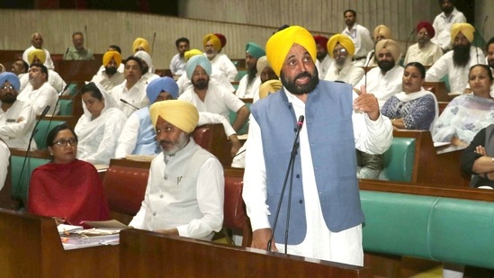 The AAP government in Punjab had sought the session to bring the confidence motion, days after it accused the BJP of carrying out ‘Operation Lotus’ to try and topple its government by bribing its MLAs.(Ravi Kumar/HT file photo)