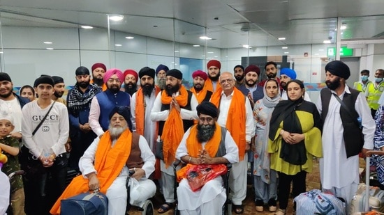 Rajya Sabha MP Vikramjit Singh Sahney along with refugees in New Delhi. (Courtesy: Twitter)