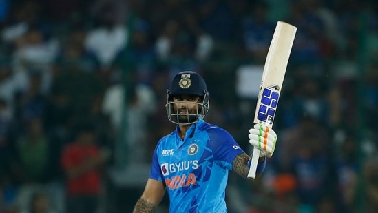 Suryakumar continued his extraordinary form by smashing 69 runs in just 36 balls(ANI)