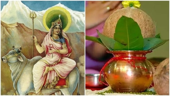Maa Shailputri, one of the Navadurgas, is worshipped on the first day of Navratri.&nbsp;(Pinterest)