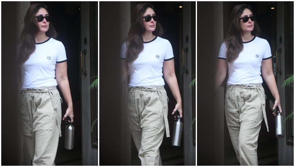 Kareena Kapoor stuns in a comfy ensemble for an outing.&nbsp;(HT Photo/Varinder Chawla)