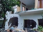 The Uttarakhand woman’s family said bulldozing the resort hurriedly overnight may have destroyed the evidence at the crime scene. (PTI) The Uttarakhand woman’s family said bulldozing the resort hurriedly overnight may have destroyed the evidence at the crime scene. (PTI)