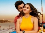 Ranbir Kapoor and Alia Bhatt in a still from Brahmastra. Ranbir Kapoor and Alia Bhatt in a still from Brahmastra.