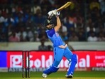 Virat Kohli plays a shot during the third T20 cricket match between India and Australia, at Rajiv Gandhi International Stadium in Hyderabad.(PTI) Virat Kohli plays a shot during the third T20 cricket match between India and Australia, at Rajiv Gandhi International Stadium in Hyderabad.(PTI)