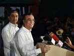 Congress leader Ajay Maken addresses media after meeting Congress interim president Sonia Gandhi in New Delhi on Monday, (PTI) Congress leader Ajay Maken addresses media after meeting Congress interim president Sonia Gandhi in New Delhi on Monday, (PTI)
