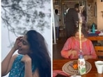 Sai Pallavi with sister Pooja Kannan and mother Radha Kannan. Sai Pallavi with sister Pooja Kannan and mother Radha Kannan.